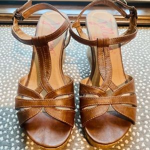 Women’s Brown Wedge Sandals
